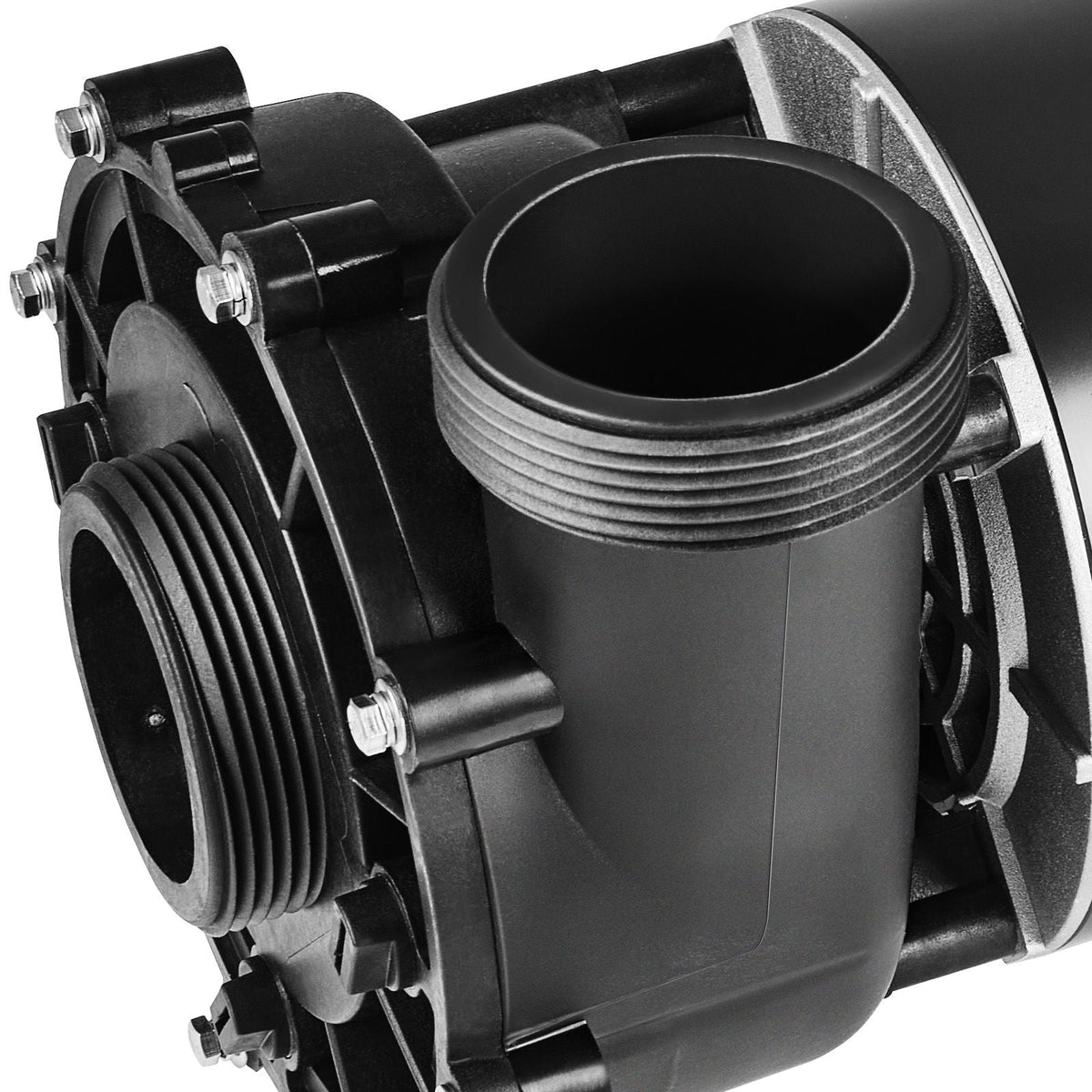 2 Speed SPA Pump, 48-Frame, AC 110-120V Hot Tub SPA Pump, 1.5HP/150GPM/42.65ft High Speed or 0.46HP/70GPM/9.18ft Low Speed, 2" Port 90° Rotational Interface for Hot Tub, Tested to UL Standards