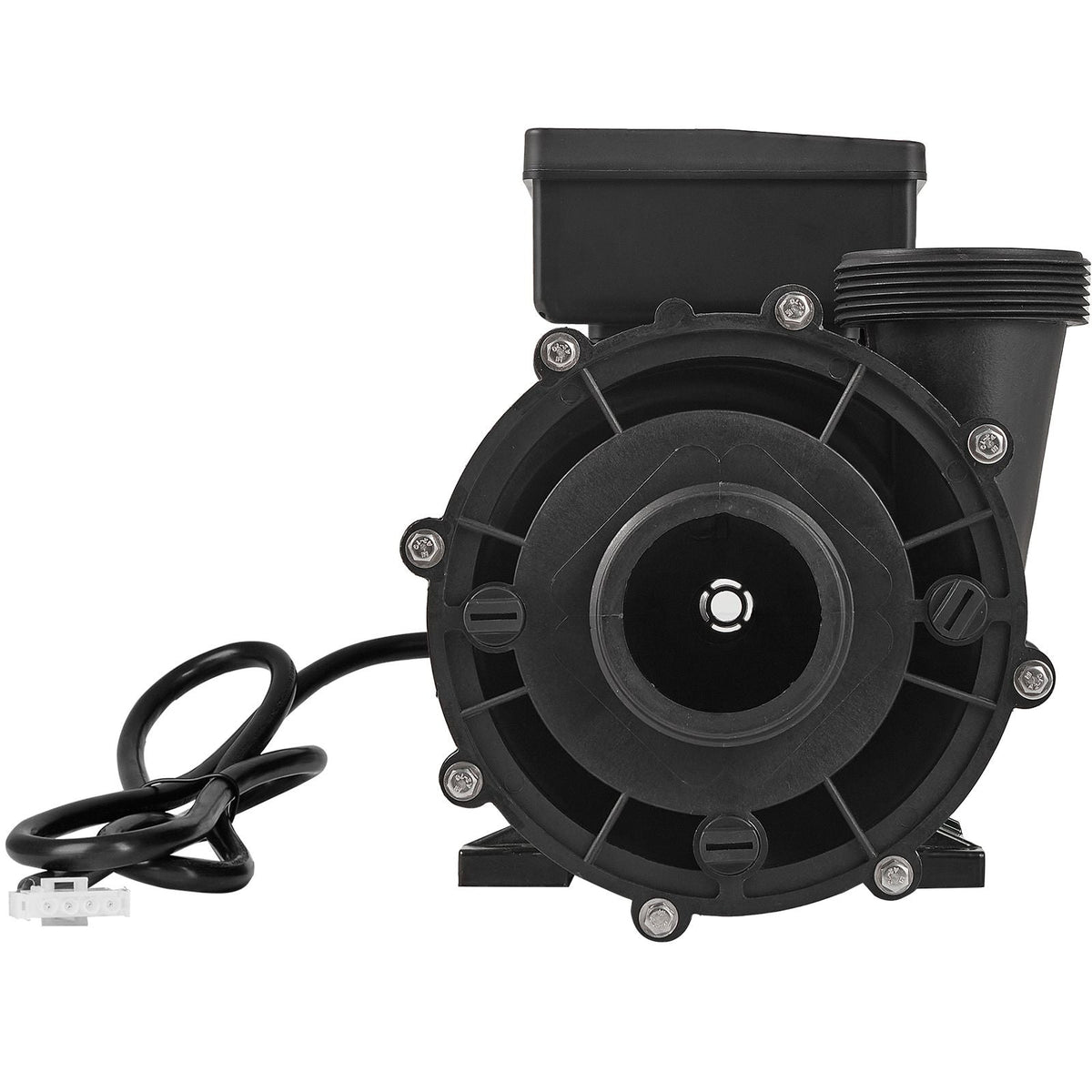 2 Speed SPA Pump, 48-Frame, AC 110-120V Hot Tub SPA Pump, 1.5HP/150GPM/42.65ft High Speed or 0.46HP/70GPM/9.18ft Low Speed, 2" Port 90° Rotational Interface for Hot Tub, Tested to UL Standards