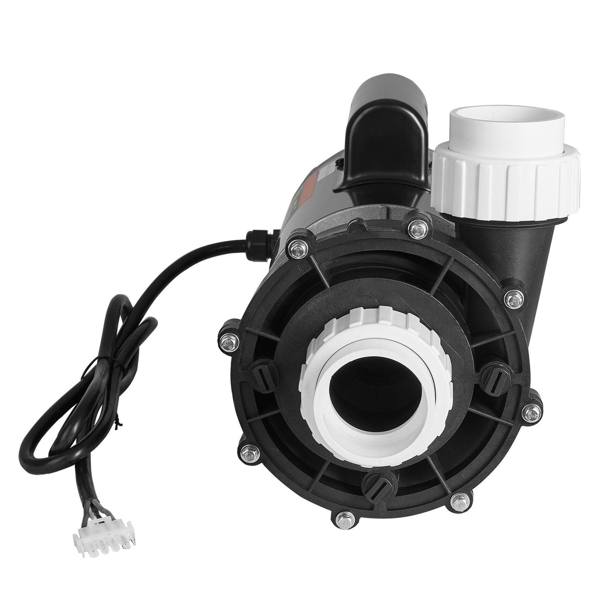 2 Speed SPA Pump, 56-Frame, AC 220-240V Hot Tub SPA Pump, 4HP/210GPM/65.61ft High Speed or 0.7HP/103GPM/16.07ft Low Speed, 2" Port 90° Rotational Interface for Hot Tub, Tested to UL Standards