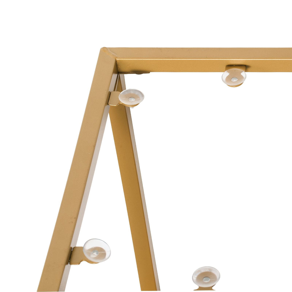 2-Tier Glass Console Table, Modern Rectangle Sofa Side Table with Tempered Glass Top and Iron Legs, Golden Consloe Desk with Anti-Tip Device for Living Room, Hallway, Entryway, Foyer, Golden