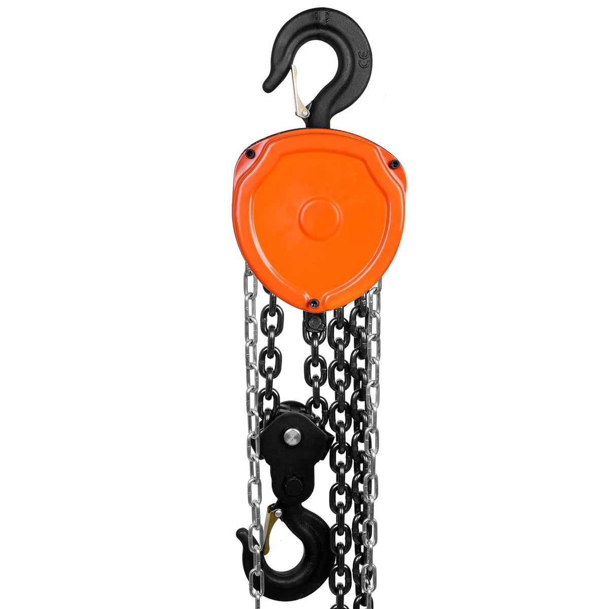 2 Ton Hand Chain Hoist 10 FT Come Along, 4400 lbs Capacity G80 Galvanized Carbon Steel with Double-Pawl Brake, Auto Chain Leading & 360° Rotation Hook, for Garage Factory Dock