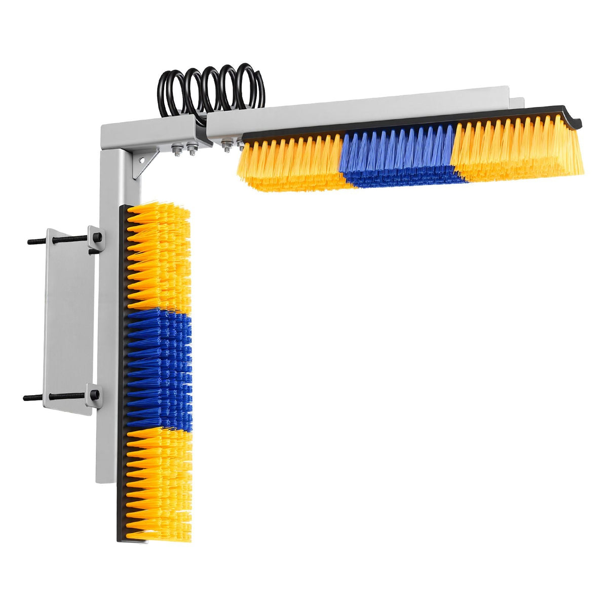 2 Way Livestock Scratching Brush, Dual Sided Goat Scratcher Brush with Mounting Bracket, 16.9" x 3.9" Cow Scratcher for Back Itch Relief, Massage Grooming Scratch Tool for Horse Cattle Sheep Pig
