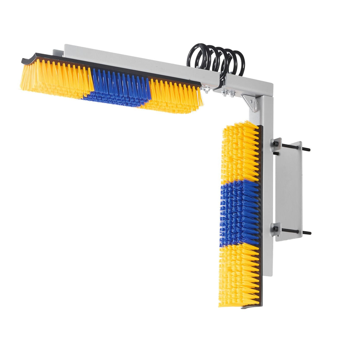 2 Way Livestock Scratching Brush, Dual Sided Goat Scratcher Brush with Mounting Bracket, 16.9" x 3.9" Cow Scratcher for Back Itch Relief, Massage Grooming Scratch Tool for Horse Cattle Sheep Pig