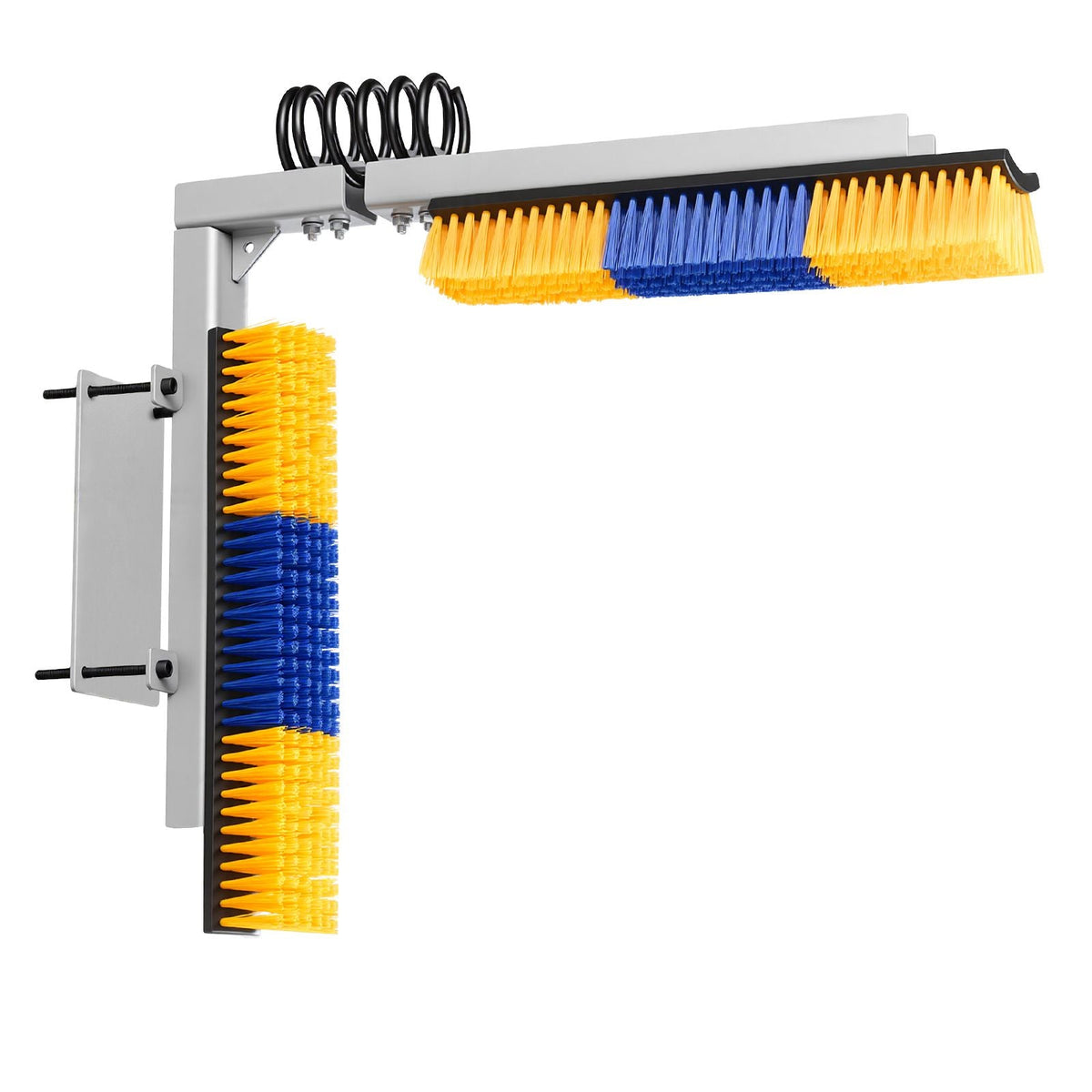 2 Way Livestock Scratching Brush, Dual Sided Goat Scratcher Brush with Mounting Bracket, 16.9" x 3.9" Cow Scratcher for Back Itch Relief, Massage Grooming Scratch Tool for Horse Cattle Sheep Pig