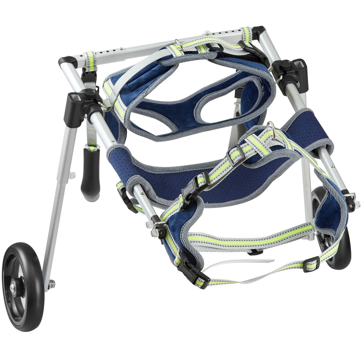 2 Wheels Dog Wheelchair for Back Legs, Pet Wheelchair Lightweight & Adjustable Assisting in Healing, Dog Cart/Wheelchair for Injured, Disabled, Paralysis, Hind Limb Weak Pet(S)