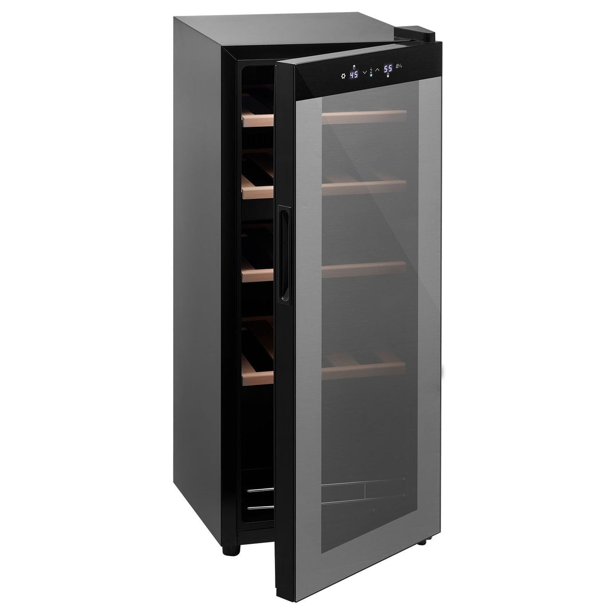 20 Bottle Wine Fridge, Freestanding Wine Cooler Refrigerator, Dual Zone Cooler, 41 F to 65 F Adjustable Temp Mini Cellar, Glass Door, For Home Office Bar, Red White Champagne or Sparkling Wines