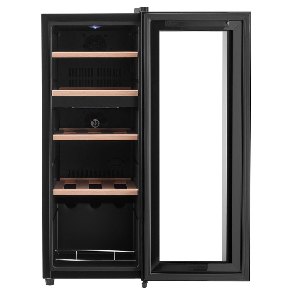 20 Bottle Wine Fridge, Freestanding Wine Cooler Refrigerator, Dual Zone Cooler, 41 F to 65 F Adjustable Temp Mini Cellar, Glass Door, For Home Office Bar, Red White Champagne or Sparkling Wines