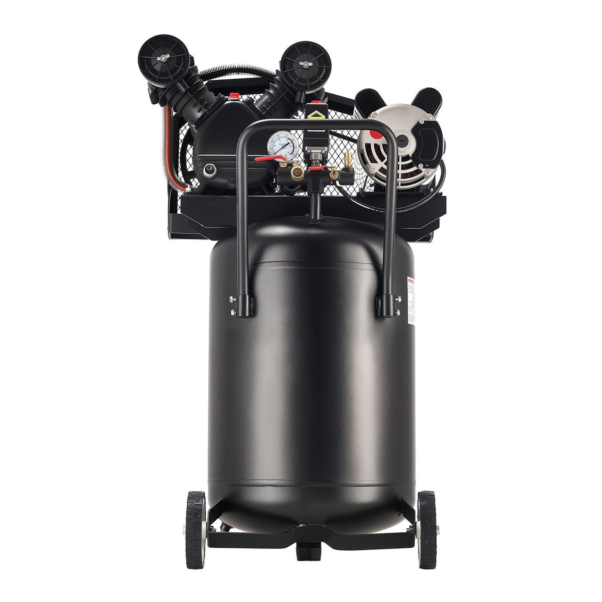 20-Gallon Air Compressor, 2HP 6.5SCFM at 90PSI, Max 135PSI Pressure Oil-Lubricated Air Compressor Tank, Portable on Wheels for Auto Repair, Tire Inflation, Spray Painting, Woodwork Nailing, 120V