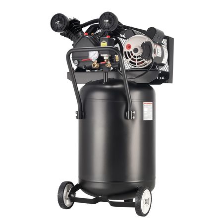 20-Gallon Air Compressor, 2HP 6.5SCFM at 90PSI, Max 135PSI Pressure Oil-Lubricated Air Compressor Tank, Portable on Wheels for Auto Repair, Tire Inflation, Spray Painting, Woodwork Nailing, 120V