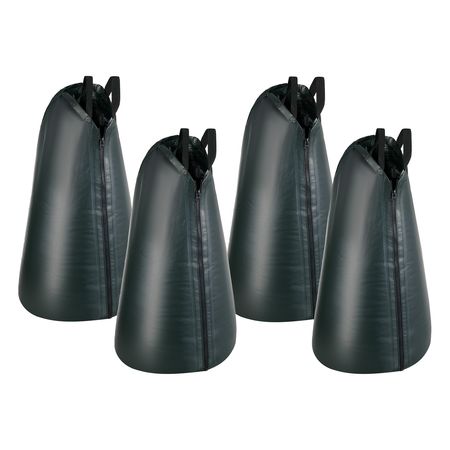 20 Gallon Tree Watering Bags, 4 Pack 3-4 Hours Slow Release Gator Bags for Trees, Heavy Duty PE Tree Drip Irrigation Bag with Zipper, Durable & Reusable Deep Root Shrub Watering Bag