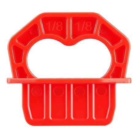 20-Pack 1/8 Inch Deck Board Spacers, Bright Red Gap Jig Rings for Easily Spotting, Easy Pull, ABS Decking Jig Spacing Tool for Composite, PVC, Hardwood, Pressure-Treated Planks, Terrace, Garden