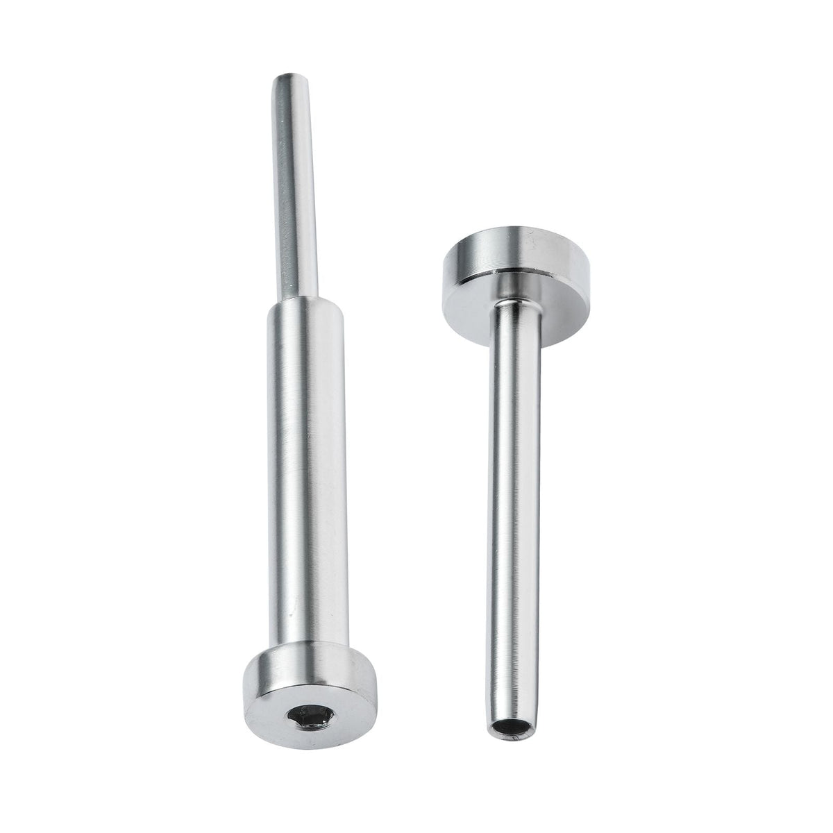 20 Pack Invisible Cable Railing kit, T316 Stainless Steel 1/8" Invisible Receiver and Swage Stud End for Cable Railing, Swage Tensioner 1/8" for Wood/Metal Post, Cable Railing Hardware, Silver