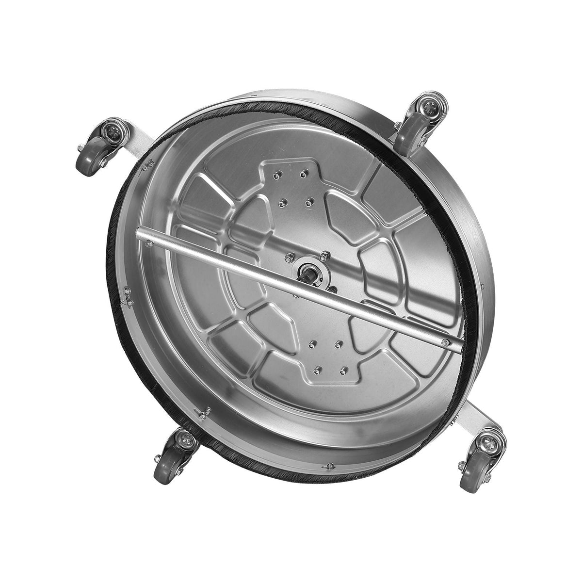 20" Pressure Washer Surface Cleaner w/ Handles & Wheels, Stainless Steel Concrete Cleaner 4500 Max PSI , 3/8"Connector & 1/4" Adapter Power Washer Floor Attachment,For Floor Driveway, Patio