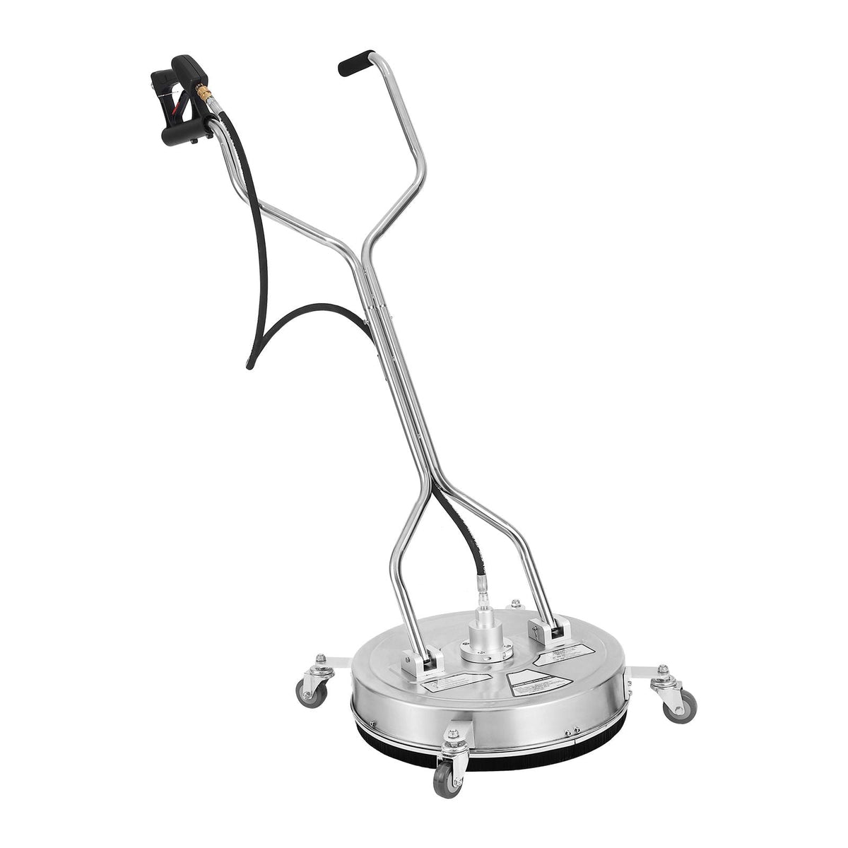 20" Pressure Washer Surface Cleaner w/ Handles & Wheels, Stainless Steel Concrete Cleaner 4500 Max PSI , 3/8"Connector & 1/4" Adapter Power Washer Floor Attachment,For Floor Driveway, Patio