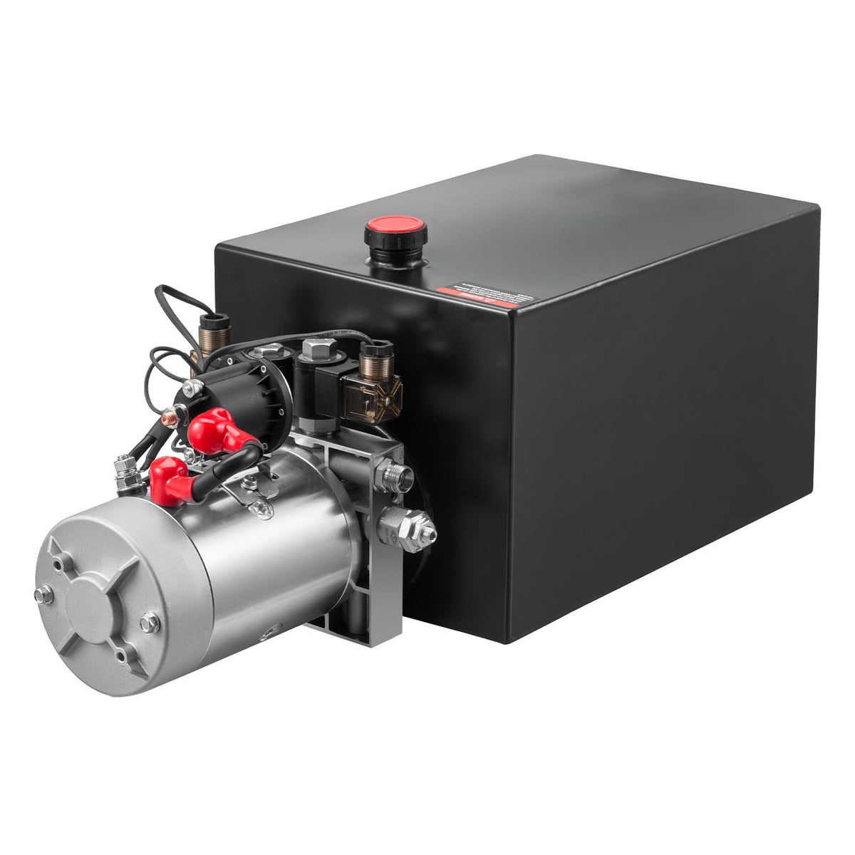 20 Quart Hydraulic Power Unit, Double Acting Dump Trailer Pump, 3200 PSI Max Relief Pressure & 0.91 GPM Flow Rate, DC 12V Hydraulic Pump with Metal Reservoir for Dump Trailer Car Lifting