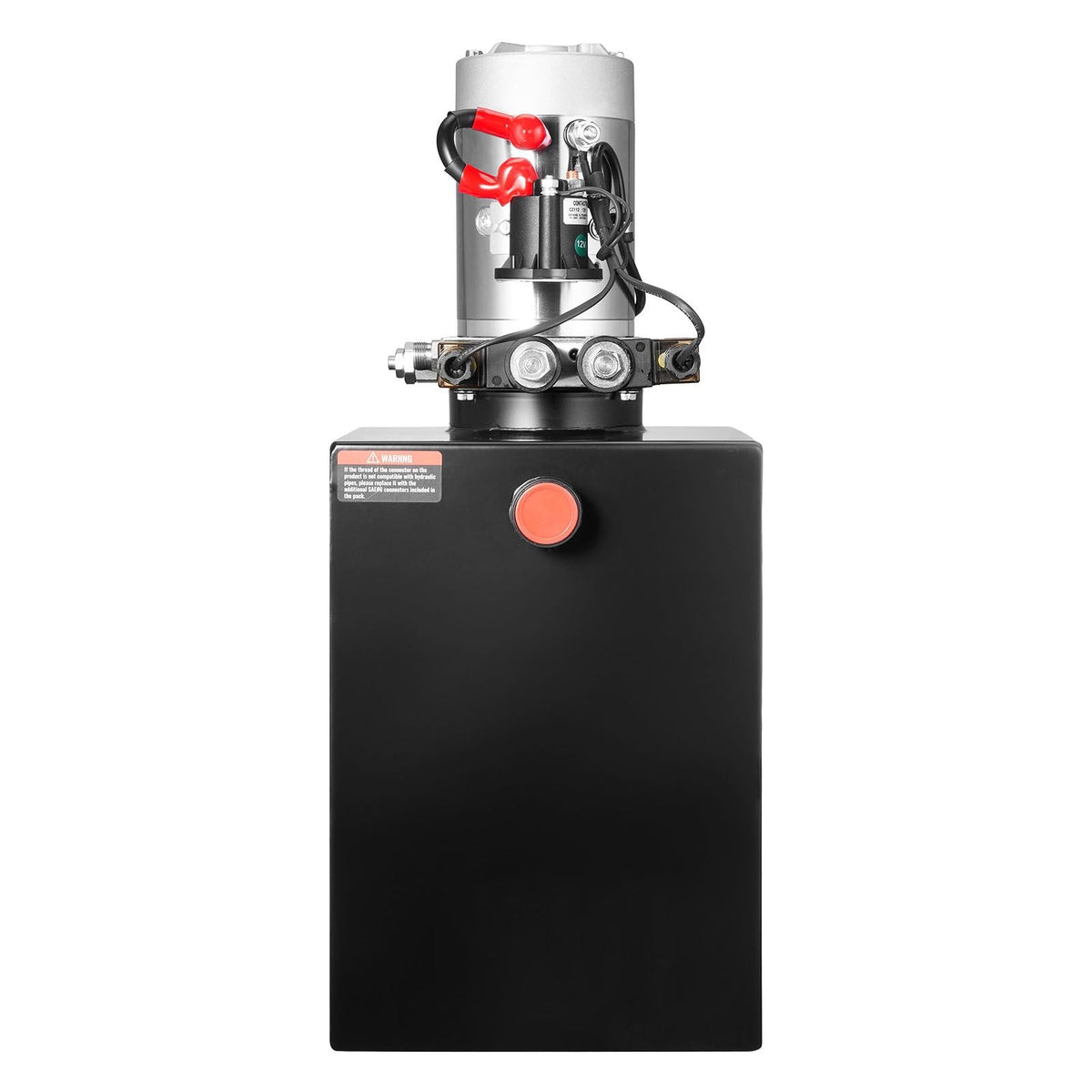 20 Quart Hydraulic Power Unit, Double Acting Dump Trailer Pump, 3200 PSI Max Relief Pressure & 0.91 GPM Flow Rate, DC 12V Hydraulic Pump with Metal Reservoir for Dump Trailer Car Lifting