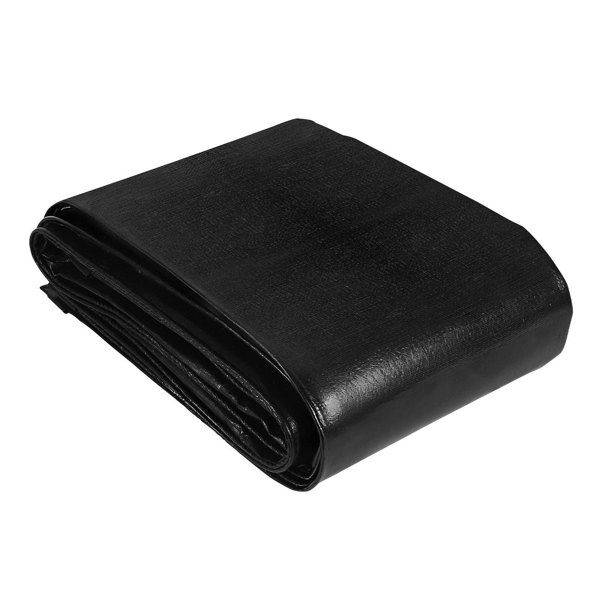 20 x 20 ft Pond Liner, 14 Mil Thickness, 3-Layer Reinforced PE Fish Koi Pond Liner for Outdoor Ponds, with Hemmed Edge and 4 Metal Buttonholes, for Water Garden, Waterfall, and Fountains, Black
