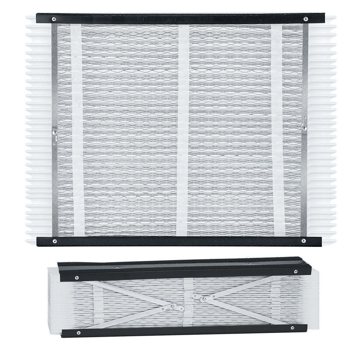 20 x 25 x 4 Furnace Filter, MERV 16 HVAC Ac Filters,12-Month Electrostatic Pleated Air Conditioner Filters, 2-Pack (Actual Size: 20.47 x 25.20 x 3.98 Inch) for Capturing Dust, Smog, Pet Dander