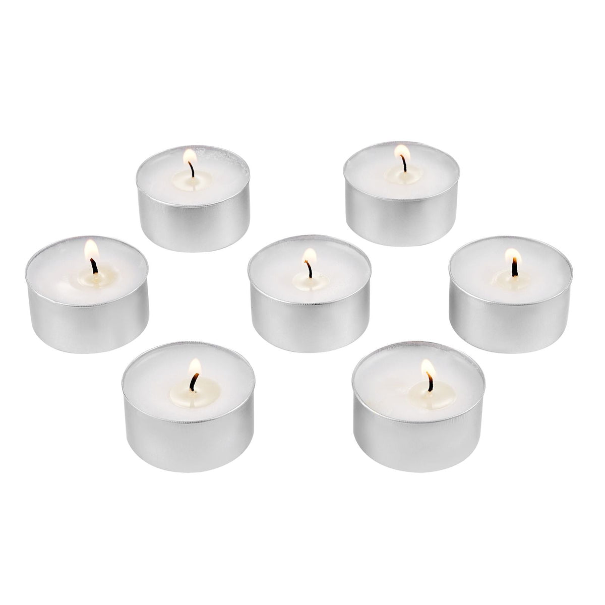200 Pack Unscented Tea Lights Candles 6.5 Hours Long Burning Smokeless Tealight Candles, Dripless with Aluminum Cups, Natural Palm Wax Votive Candles for Home, Weddings, Christmas, White