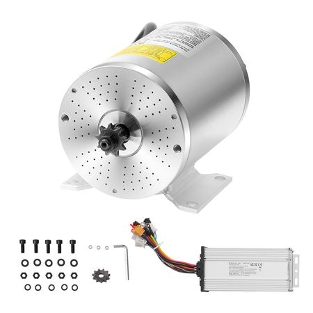 2000W Electric Brushless DC Motor Kit - 60V 4500rpm Motor with Upgraded Speed Controller for Go Karts E-Bike Motorcycle Scooter
