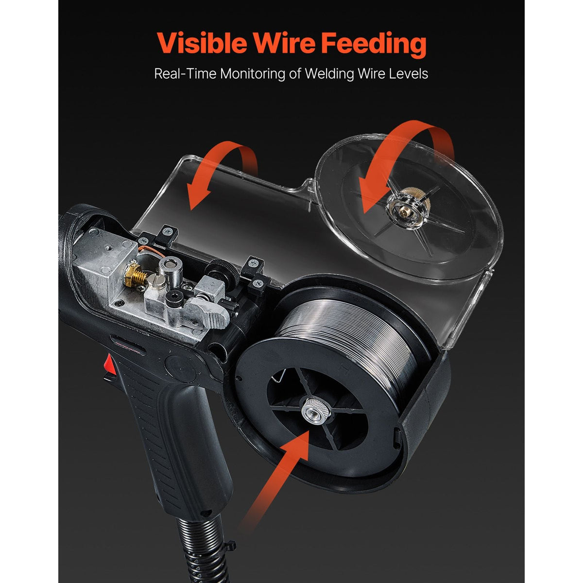 200Amp Spool Gun with 20FT Cable, Compatible with Hobart lronMan 240 Mig Welders, Suitable for 0.030" and 0.035" Flux Core/Solid/Aluminum Welding Wires