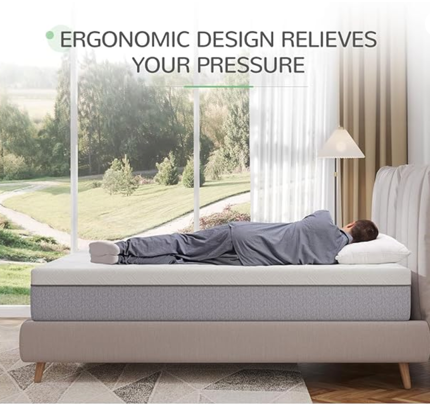 6 Inch Twin Mattress, Gel Memory Foam Mattress Twin Size in a Box for Pressure Relief & Cool Night Sleep & Body Support, CertiPUR-US Certified Foams