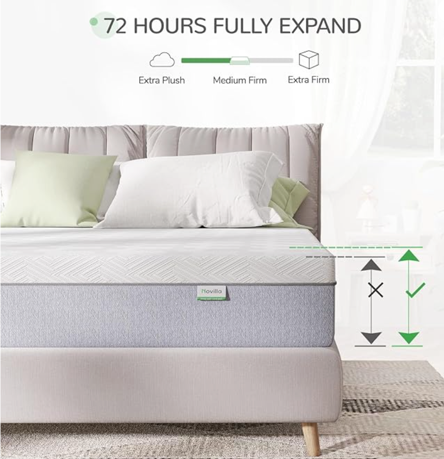 6 Inch Twin Mattress, Gel Memory Foam Mattress Twin Size in a Box for Pressure Relief & Cool Night Sleep & Body Support, CertiPUR-US Certified Foams