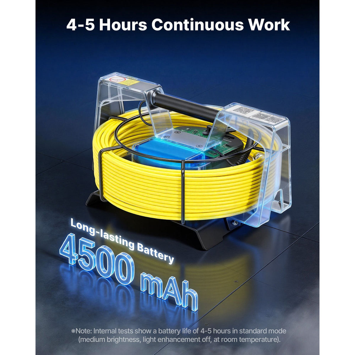 2026 Upgraded Sewer Camera with WiFi, 65.6ft/20m Drain Pipeline Camera, IP68 Snake Plumbing Cameras with Light- 12 LEDS, Wireless WiFi Connectivity to Phone/Tablet for Sewer Duct Pipe Inspection