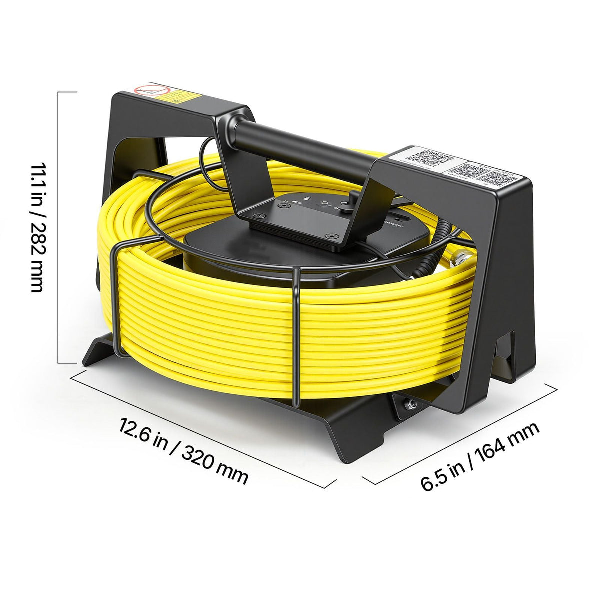2026 Upgraded Sewer Camera with WiFi, 98.4ft/30m Drain Pipeline Camera, IP68 Snake Plumbing Cameras with Light- 12 LEDS, Wireless WiFi Connectivity to Phone/Tablet for Sewer Duct Pipe Inspection