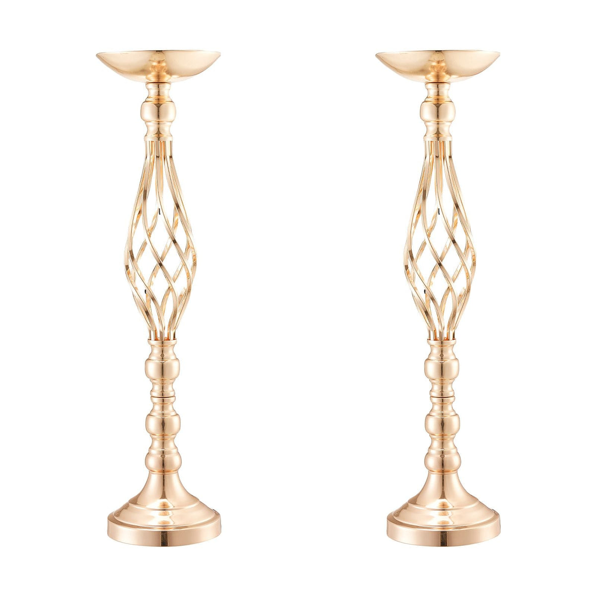 20PCS 58cm/22.83' Tall Wedding Flower Vase, Metal Wedding Centerpiece, Gold Floral Arrangement Stand Display Rack for Tables Wedding Dinner Party, Anniversary Ceremony Birthday Event Decor