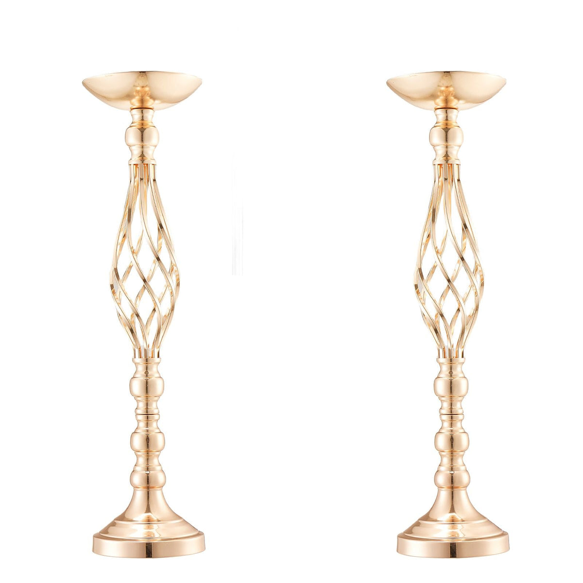 20PCS 58cm/22.83' Tall Wedding Flower Vase, Metal Wedding Centerpiece, Gold Floral Arrangement Stand Display Rack for Tables Wedding Dinner Party, Anniversary Ceremony Birthday Event Decor