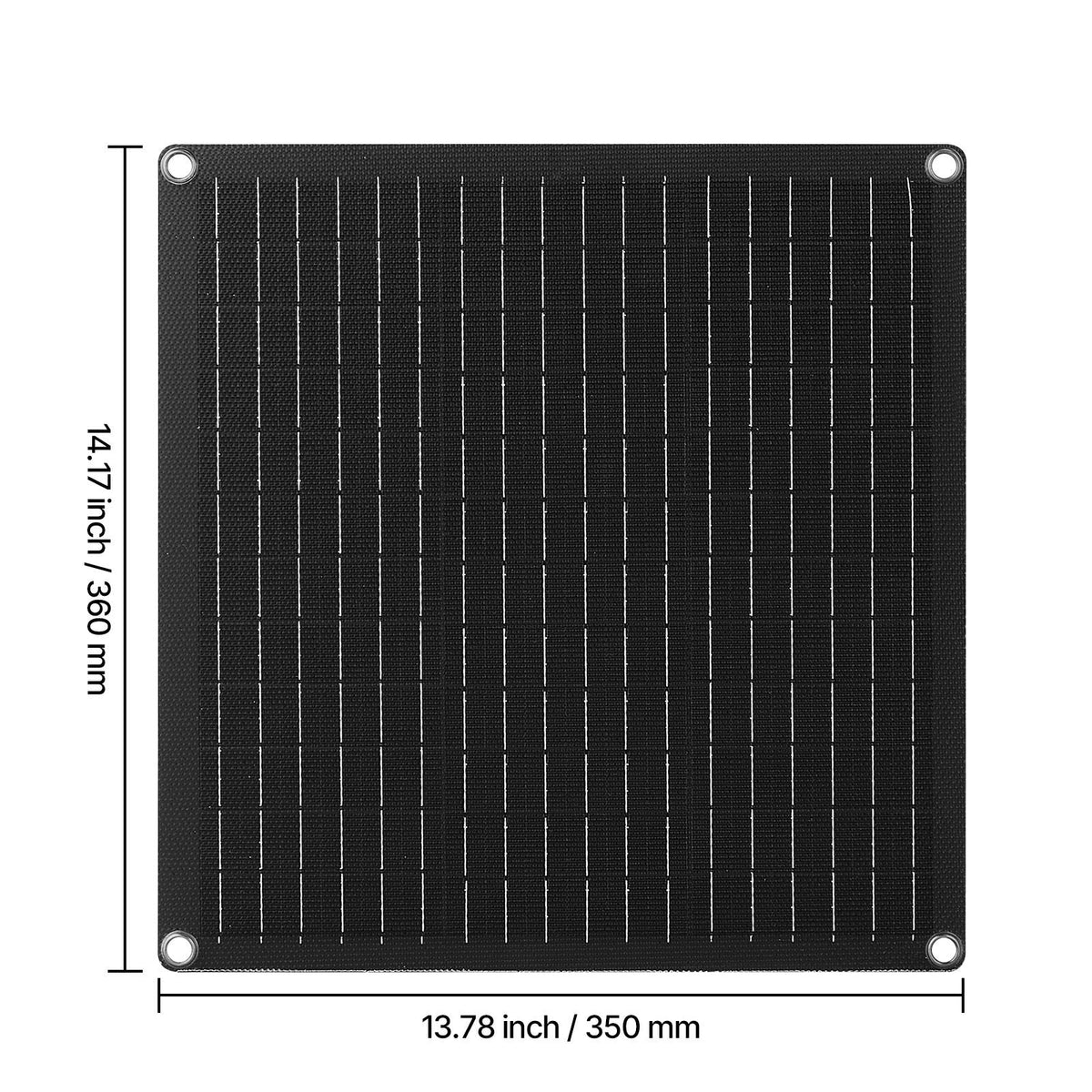 20W 12V Solar Panel Battery Charger, Solar Battery Trickle Charger Maintainer with Built-in Smart Controller & 3 Connection Cables, IP67 Waterproof Portable for RV Car Motorcycle Boat Van Camper
