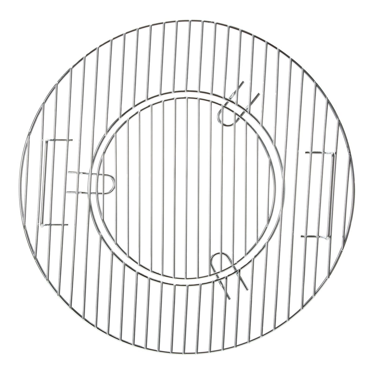21 Inch Cooking Grate for 21 inch Kettle Grill, Round Replacement Charcoal Grates, Iron Gas Grill Replacement Parts for Outdoor Cooking, Barbecue Camping, Picnic, Patio and Backyard, Silver