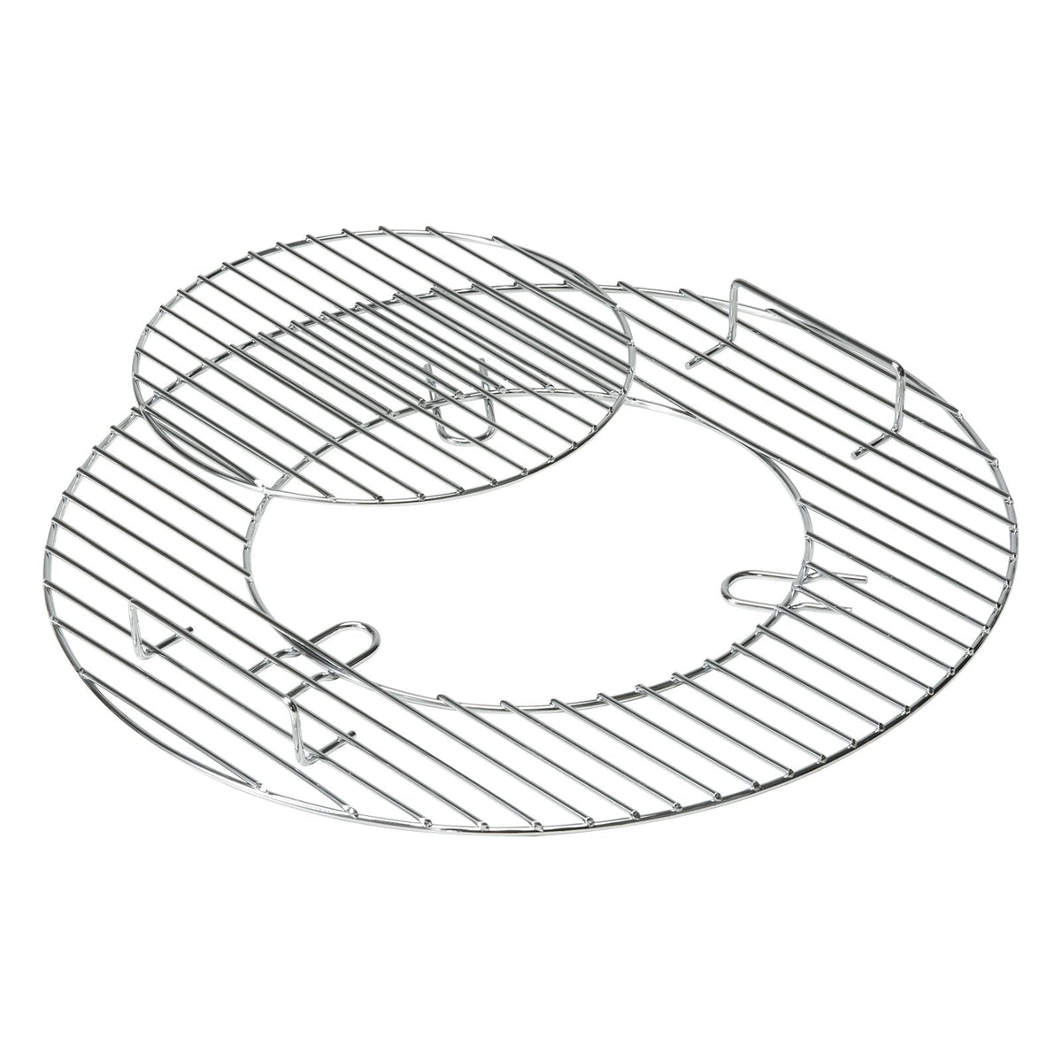 21 Inch Cooking Grate for 21 inch Kettle Grill, Round Replacement Charcoal Grates, Iron Gas Grill Replacement Parts for Outdoor Cooking, Barbecue Camping, Picnic, Patio and Backyard, Silver