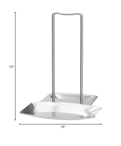 Pan Lid Holder Progressive Lid and Spoon Rest Shelf 304 Stainless Steel Pan Lid Organizer Kitchen Decor Tool