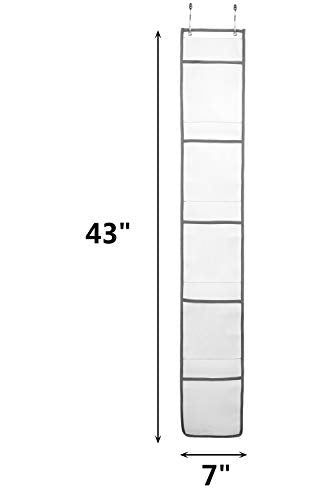 ALYER Hanging Storage Shower Caddy Organizer,Mesh Pockets for Bathroom,Closet,Pantry (Gray) - color: Gray