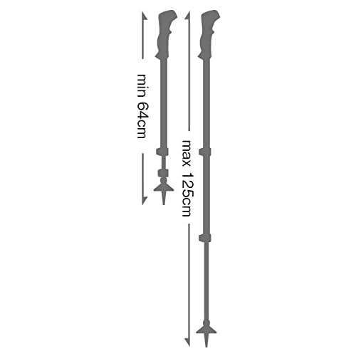 LEKI Lhasa Aluminum Adjustable Lightweight Walking Poles for Trekking & Hiking