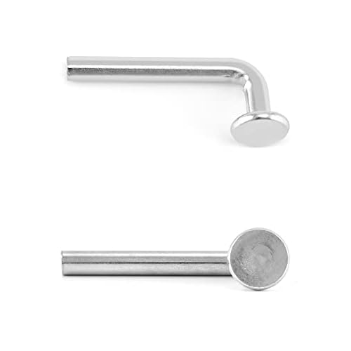 QWORK Pallet Rack Drop Pin, 50 Pcs M8x57mm Accessory Shelving System, Heavy Duty J Bolt Safety Universal Pins, Cross Beam Locker Drop Pin for Warehouse, Home