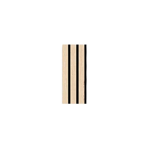 IZODEKOR 3D Wood Wall Panels - Wood Paneling for Living Room, Kitchen, Bathroom & More, Decorative Sound Proof Acoustic Wood Panels, Easy Application, Refreshing Oak - 5x12 inches