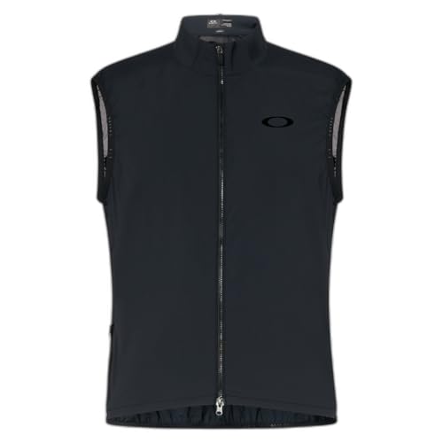 Oakley Mens Endurance Packable Wind Vest 2.0, Blackout, Small