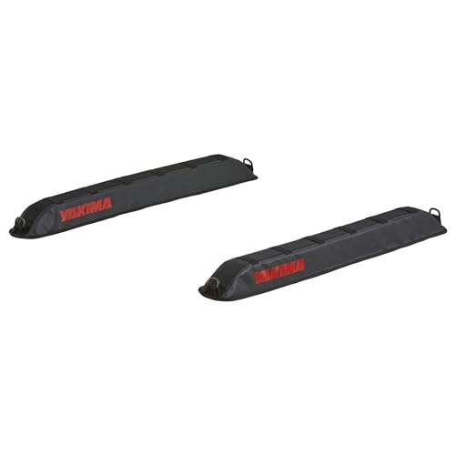 Yakima EasyTop Temporary Roof Rack with Heavy Duty Straps, Double Latching Buckle, and Tie Down Rope for Boats, Skis, and Snowboards, Black