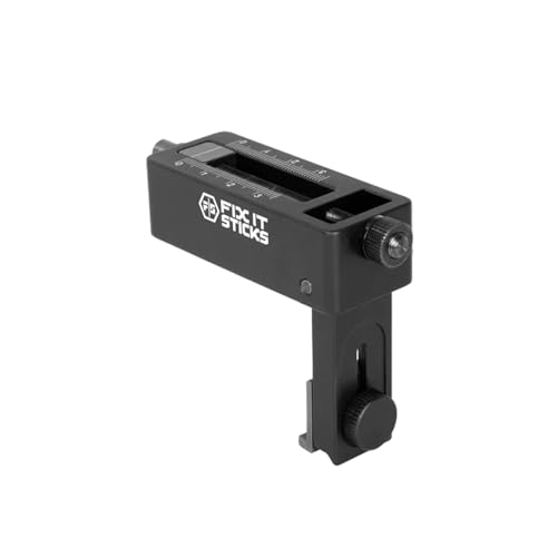 Fix It Sticks Field Pistol Sight Tool - Durable Compact Portable Easy-to-Use Gun Sight Tool with Laser Engraved Scale for Precise Range Adjustments - Fits Polymer Dovetail Style Rear Sights