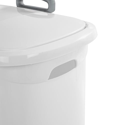 Sterilite 18-Pack Ultra Wheeled Hamper, Laundry Basket w/Flip-Top Lid & Retractable Handle - Plastic Rolling Clothes Storage Cart with Ventilated Holes for Home, Apartment or Dorm - size: 18 Pack