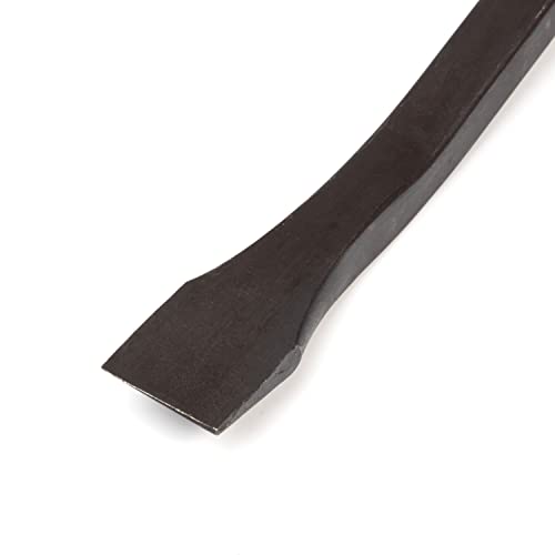 NEIKO 00251A Pry Bar, 3 Piece Angled Tip Pry Bar Set, 8", 12" & 17.5" Crow Bar with Go Through Striking Cap, Textured TPR Breaker Bar Handles, Heavy Duty Black Oxide Coated Chromium Steel Small PryBar