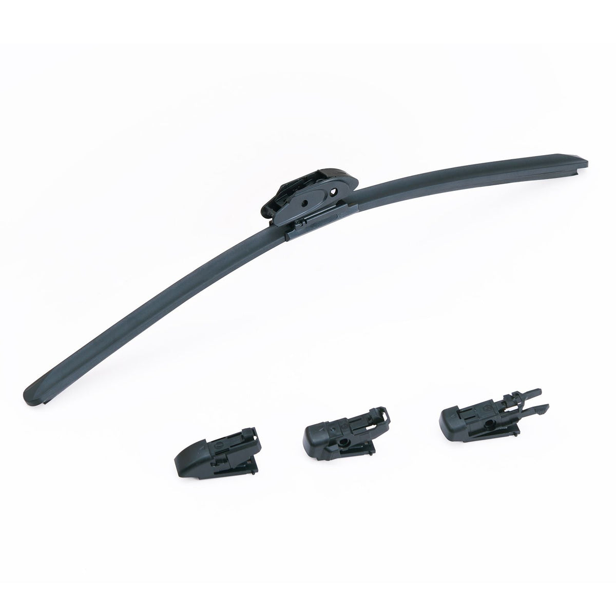 22" Rubber Wiper Blades, 56 cm Universal Replacement Wind Shield Wiper, Low Noise & Better Fit, with 4 Different Clips for most Car, Easy Installation
