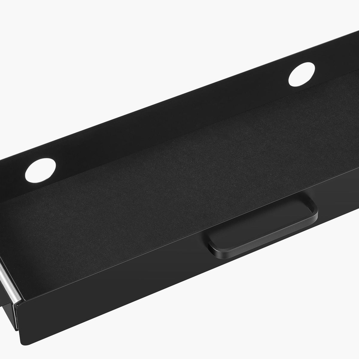 22" Wide Under Desk Drawer Slide Out, Under Desk Mounted Pull-out Drawer Attachment, Hidden Desktop Storage Organizer, Under Table Pencil Drawer for office Home Sit Stand Workstation, 25x9x3 in