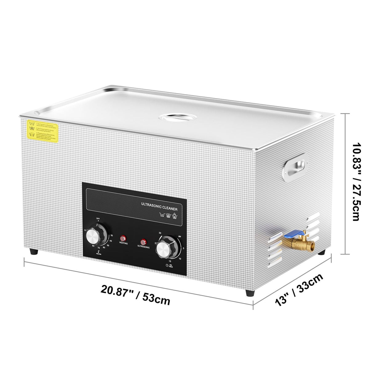 22L Ultrasonic Cleaner with Heater Timer & Basket, Professional Digital Sonic Cavitation Machine, 480W Cleaning Machine for Lab Tools, Metal Parts, Carburetor, Brass, Auto Parts, Engine Parts