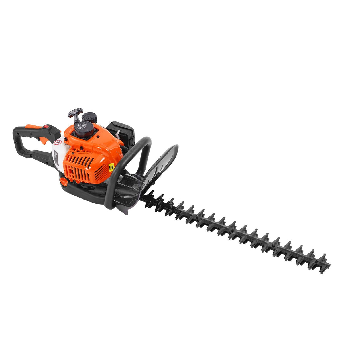 23.2-inch 26CC 2 Cycle Gas Hedge Trimmer, Gas Powered Handheld Hedge Trimmer with Dual Sided Dual Action Blade, 180° Adjustable Trimmer Head, Suitable for Trimming Shrubs, Low Bushes