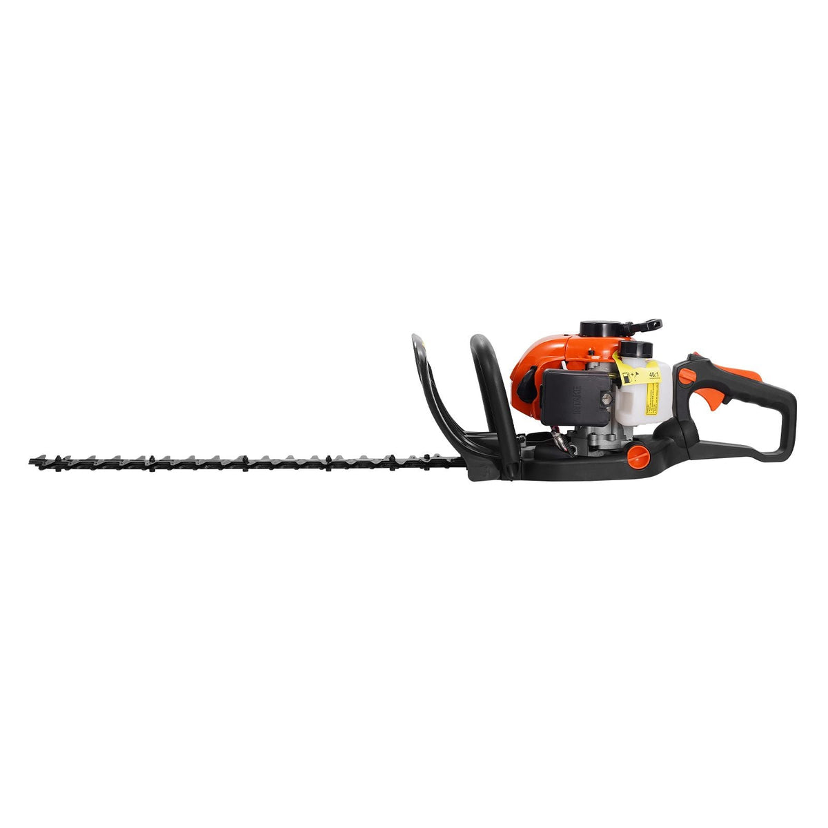 23.2-inch 26CC 2 Cycle Gas Hedge Trimmer, Gas Powered Handheld Hedge Trimmer with Dual Sided Dual Action Blade, 180° Adjustable Trimmer Head, Suitable for Trimming Shrubs, Low Bushes