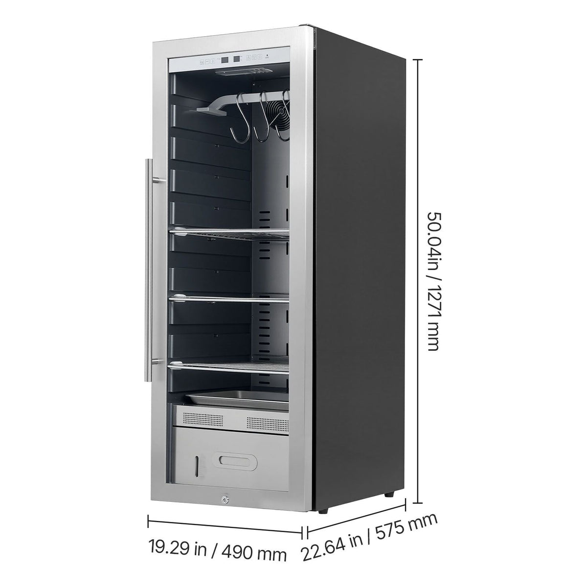 232 LBS Dry Aging Fridge for Steaks, Dry Ager Refrigerator for Meat with Precise Temperature & Humidity Control, Freestanding Beef Aging Machine Refrigerator for Home Kitchen Restaurant Hotel